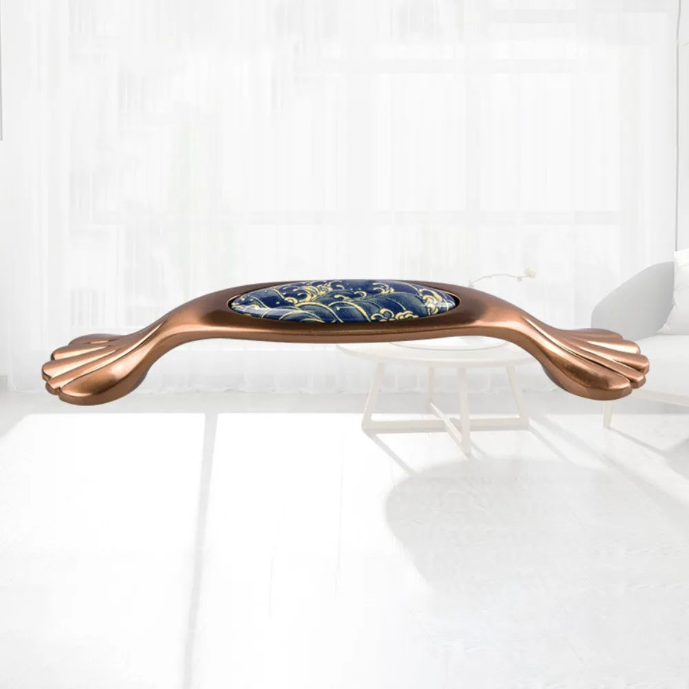 2pcs High-end Luxury Handles Contemporary Sleek American-style Handles Ceramic Minimalist Design Cabinet Handles Drawers