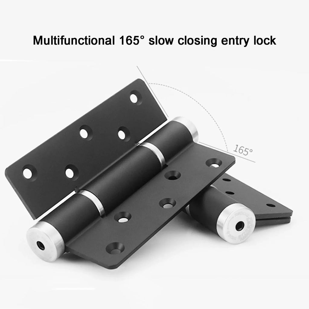 2 Pieces Soft Closing Door Hinge Automatic 90° Positioning Hydraulic Door Closer 5 Inch Adjustable Door Closer Hardware