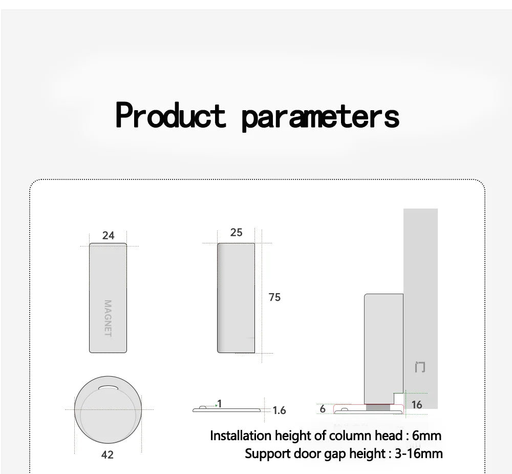 Magnetic door stopper, wall protector, bumper, door stopper, door seat, home decoration, hidden door stopper furniture hardware