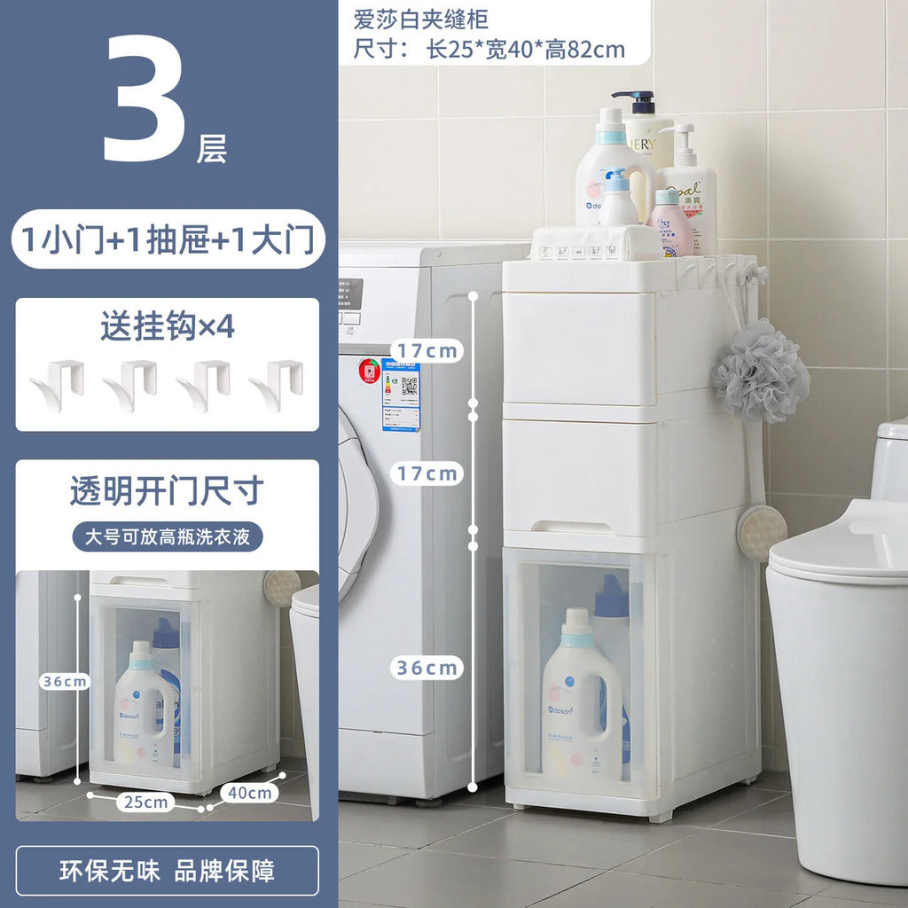 Multi-Tier Spice Holder with Pull-Out Drawer Convenient Mobile Kitchen Organizer Utility Rack for Easy Access