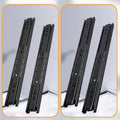 1 pair Drawer guide rail three-section slide rail cabinet thickened mute ball side-mounted 3-section track wholesale