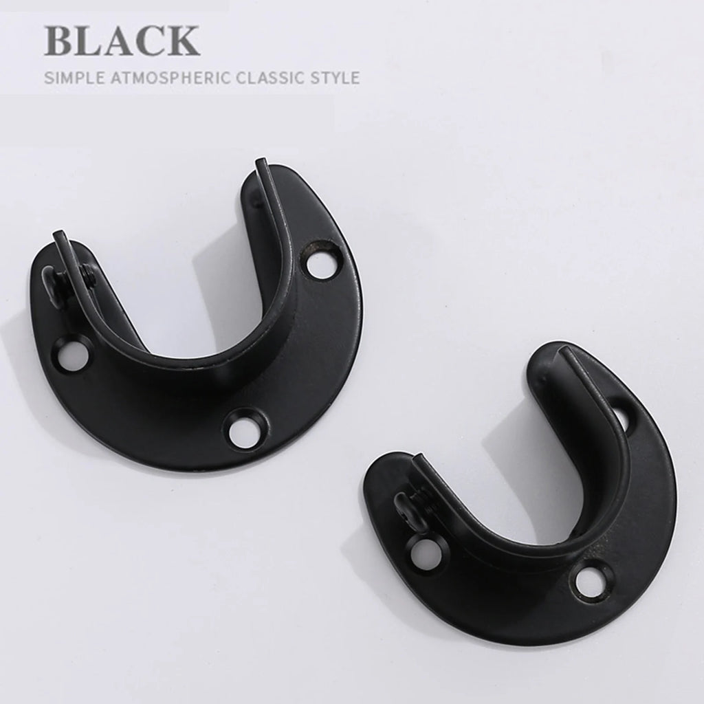 Heavy Duty Closet Rod Bracket with Screws Closet Rod Brackets End Supports Suitable for Closet Rod