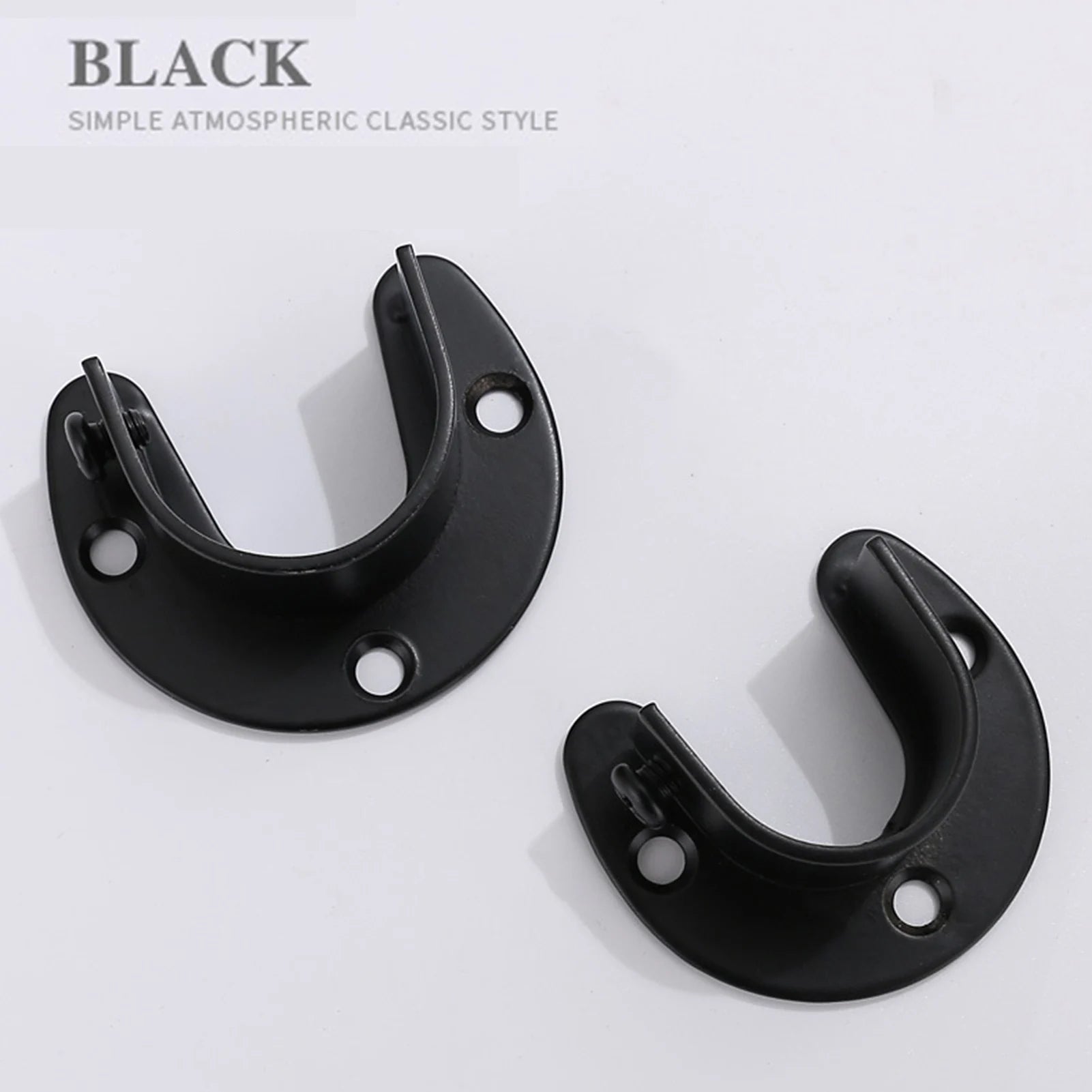 Heavy Duty Closet Rod Bracket with Screws Closet Rod Brackets End Supports Suitable for Closet Rod