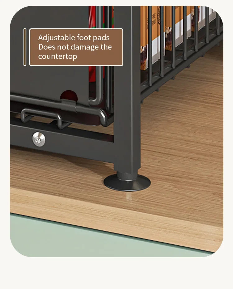 Slide-out storage rack,Cabinet pull-out storage basket,Punch-free storage rack with suction cups,Spice rack, cutlery rack