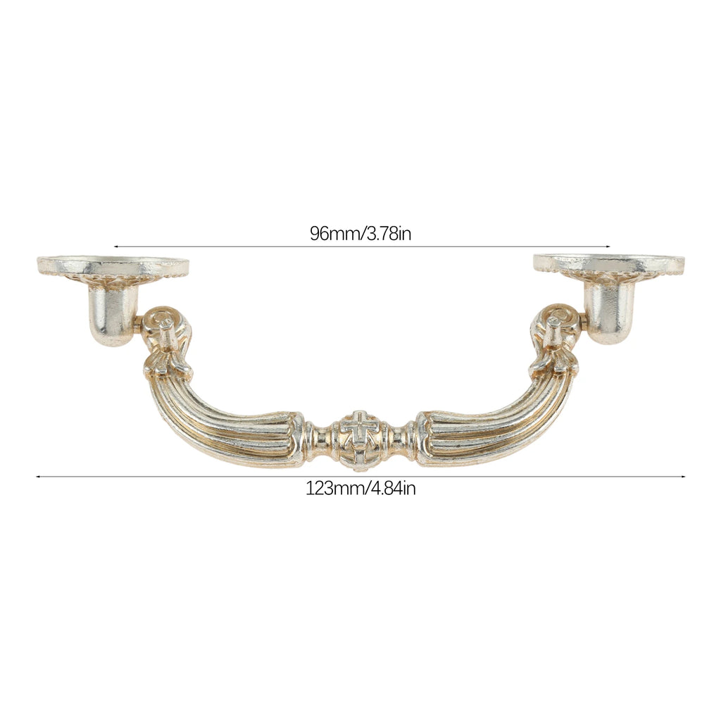 Antique Silver Gold Drawer Cabinet Knobs Furniture Handles Door Pulls for Cupboard Kitchen Retro Hardware Home Decor with Screw