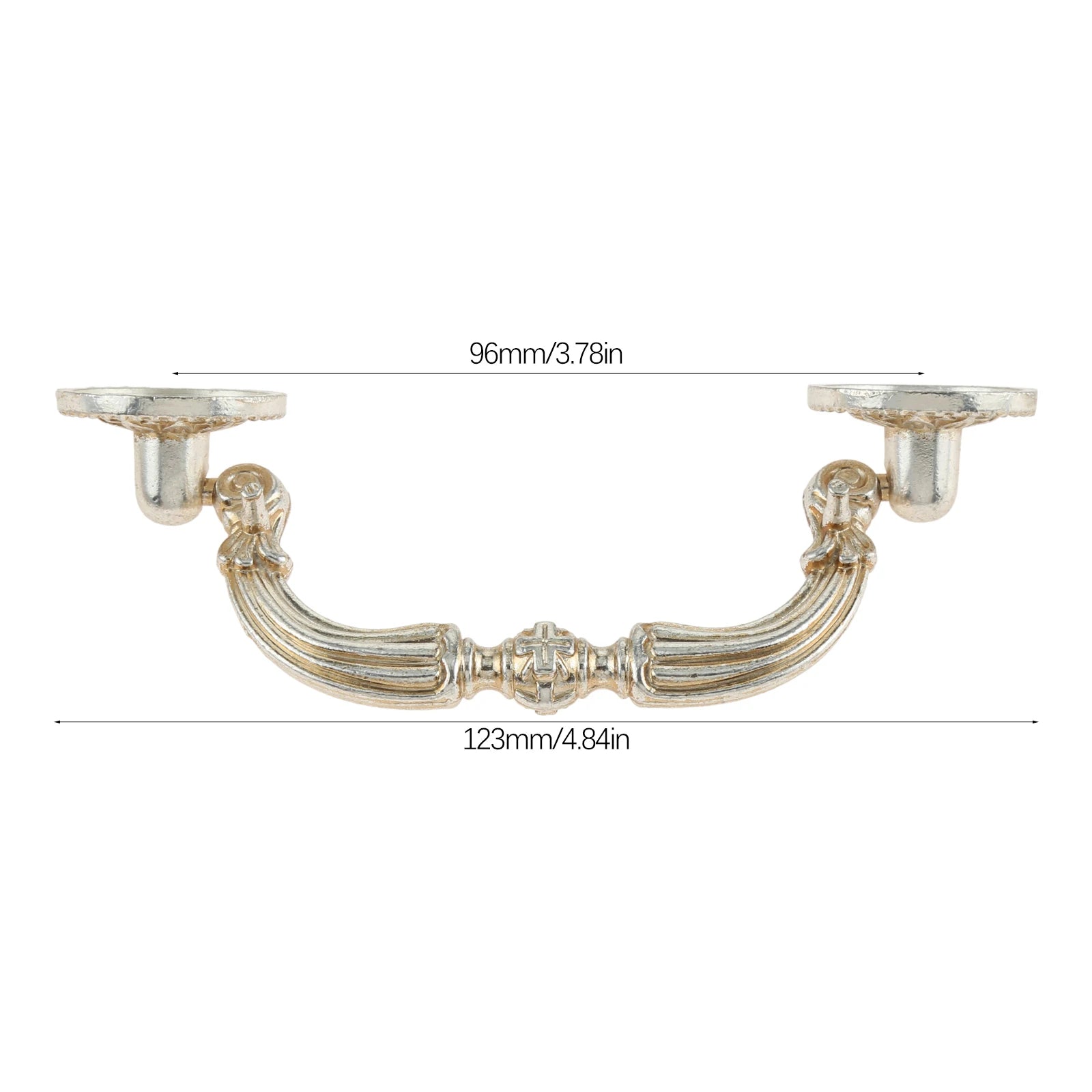Antique Silver Gold Drawer Cabinet Knobs Furniture Handles Door Pulls for Cupboard Kitchen Retro Hardware Home Decor with Screw