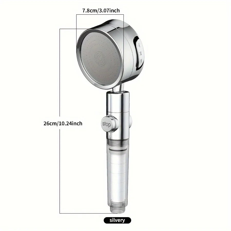 3-Speed Pressurized Shower Head - Adjustable Angle, Super Strong Flow for Refreshing Shower. Upgrade Your Bathroom Today!