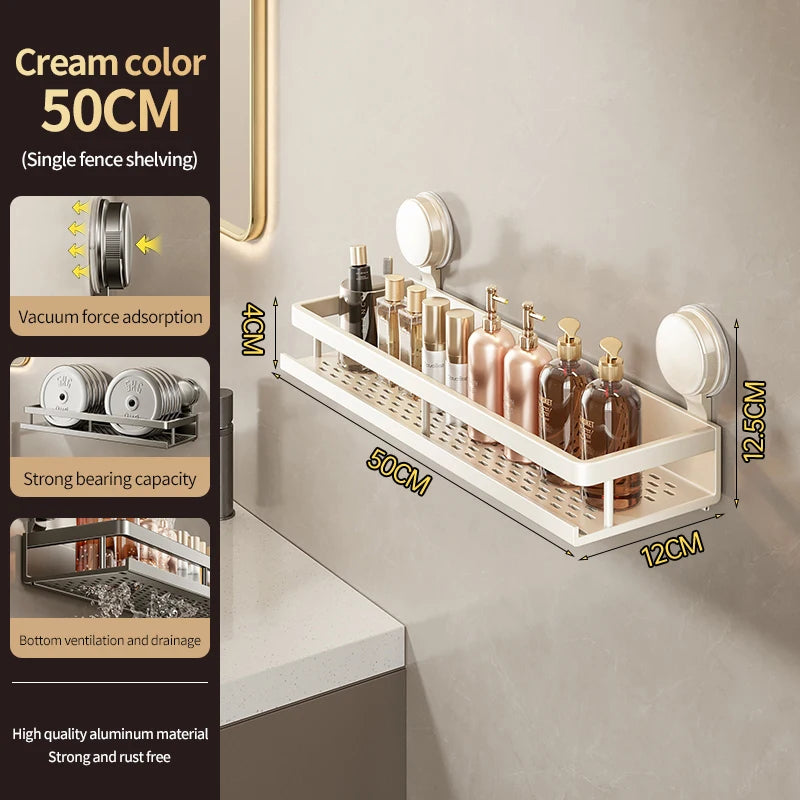Bathroom,Suction Cup Storage Rack, Non Perforated Toilet, Washbasin, Washbasin, Wall Storage Rack