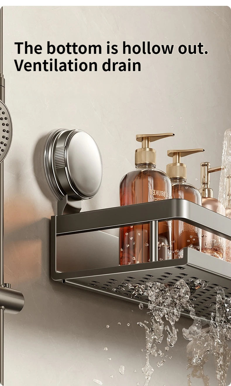 Bathroom,Suction Cup Storage Rack, Non Perforated Toilet, Washbasin, Washbasin, Wall Storage Rack