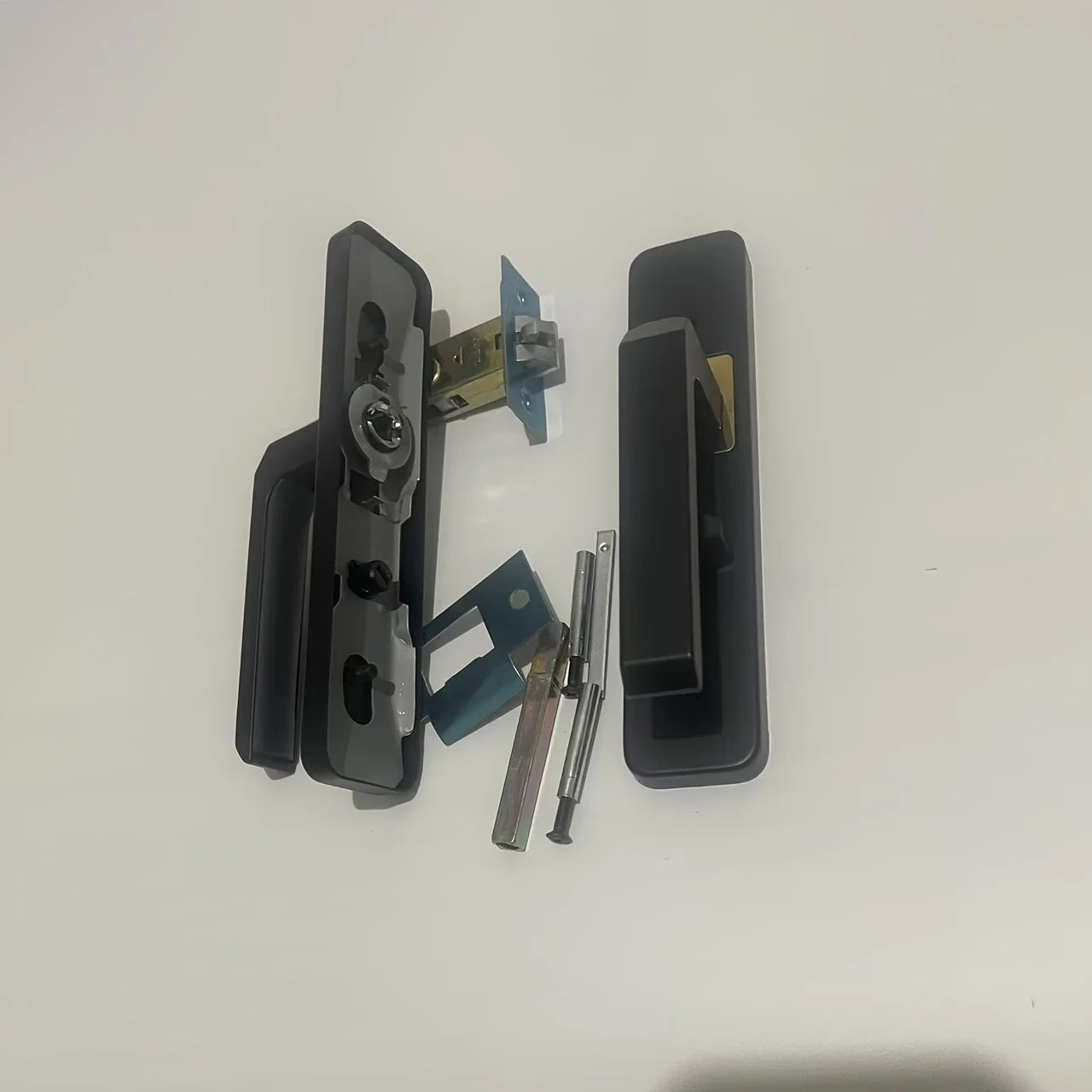Elegant Aluminum Alloy Door Lock with 2 Handles - Easy Install, Perfect for Bathroom Kitchen Bedroom Interior Doors