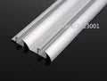 Sliding door slide rail aluminum alloy No slotting required thicken Dual track system Cam guide rail Pass through door slot