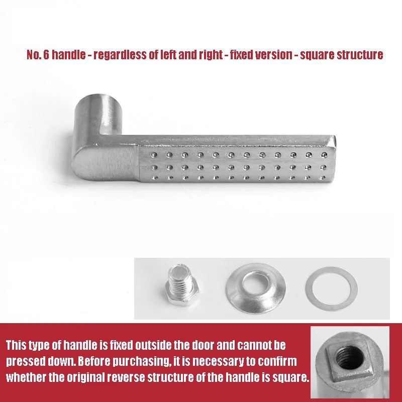 Solid Handle For Anti-theft Door Durable Non Rusting  Thickened Material Household Door Room Bedroom Universal Handle