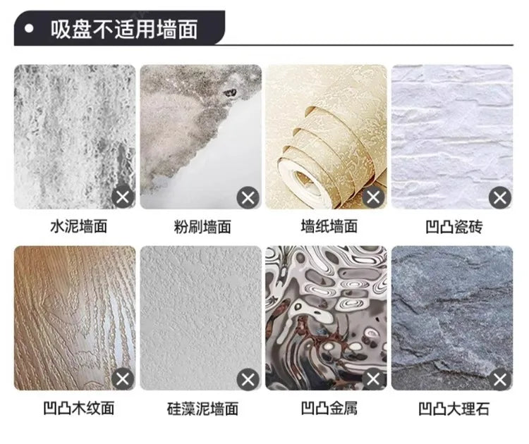 Towel Rack Bathroom No-Drill Storage Rack Suction Cup Wall-Mounted Towel Rack Toilet Bathroom Double Towel Hanging Rod
