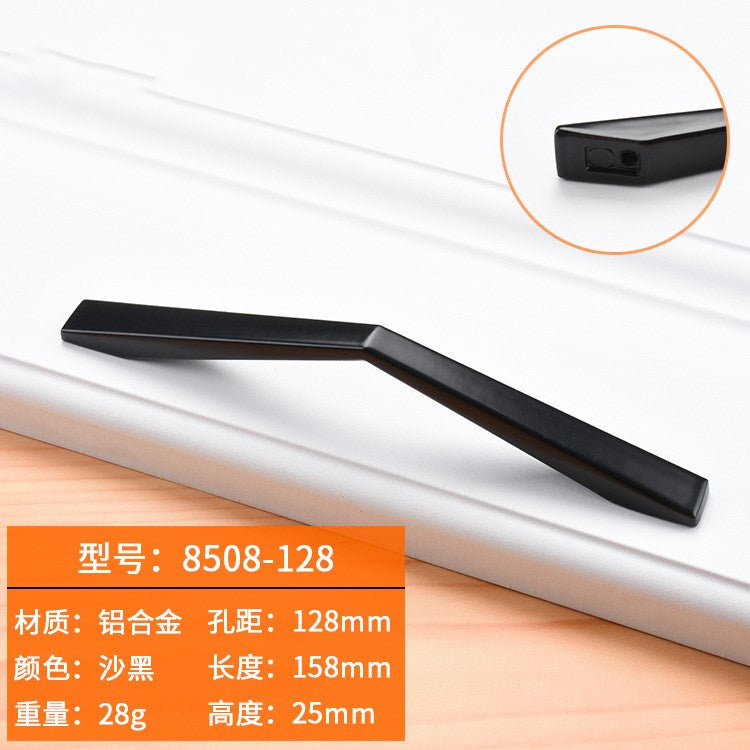 Black Handles Furniture Cabinet Knobs Muebles  Kitchen  Drawer Knobs Cabinet Pulls Cupboard  Knobs