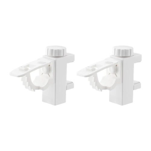 2x Curtain Rod Holders Universal Easy Installation Flexible Curtain Hangers for Restroom Living Room Hotel Bedroom Cabinets