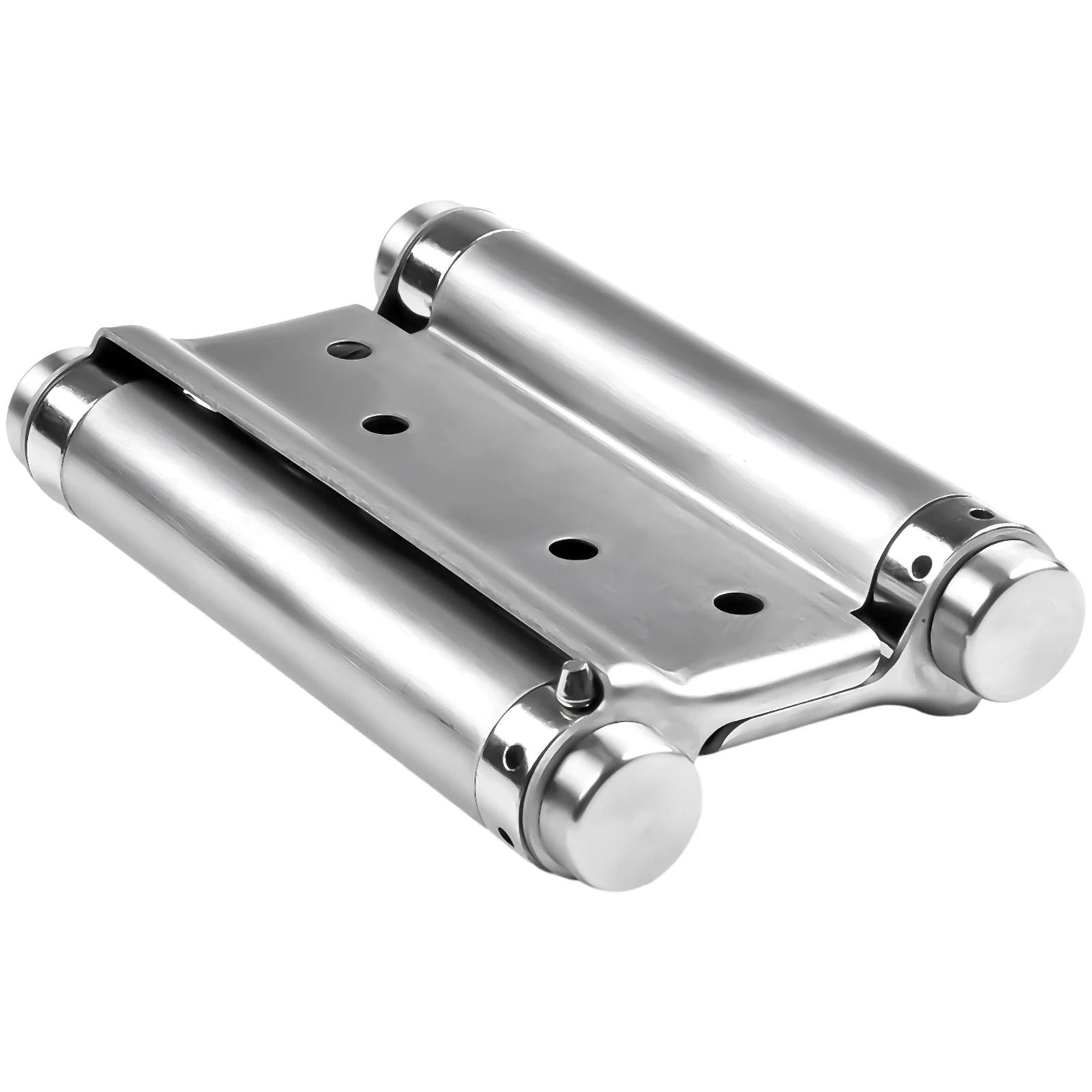 Double Spring Hinge Two-Way Free Door Hinge Stainless Steel  Automatic Door Closing Garage Door Hinges Fence Dedicated Hardware