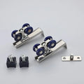 2pcs/set Sliding Door Roller Hardware Slide Doors Pulley 4 Wheels Home Room Wood Door Hanging Wheels Rail Track Pulley