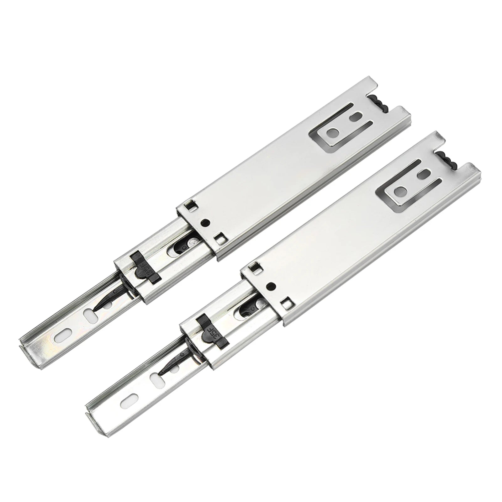 2pcs 5in Mini Short Drawer Slides Furniture Guide Rail Full Extension Kitchen Cupboard Drawer Hardware 35mm Width