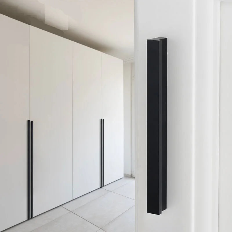 Modern Long Cabinet Door Handles 700-1200mm Brushed Gold Silver T Bar Aluminum Cupboard Pulls Drawer Knob Furniture Hardware