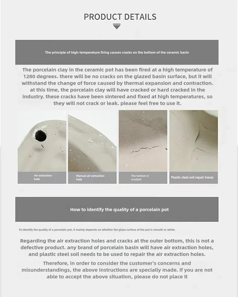 1 modern ceramic bathroom large sink, bathroom sink, modern home vanity basin (excluding faucet), suitable for balcony bathroom,