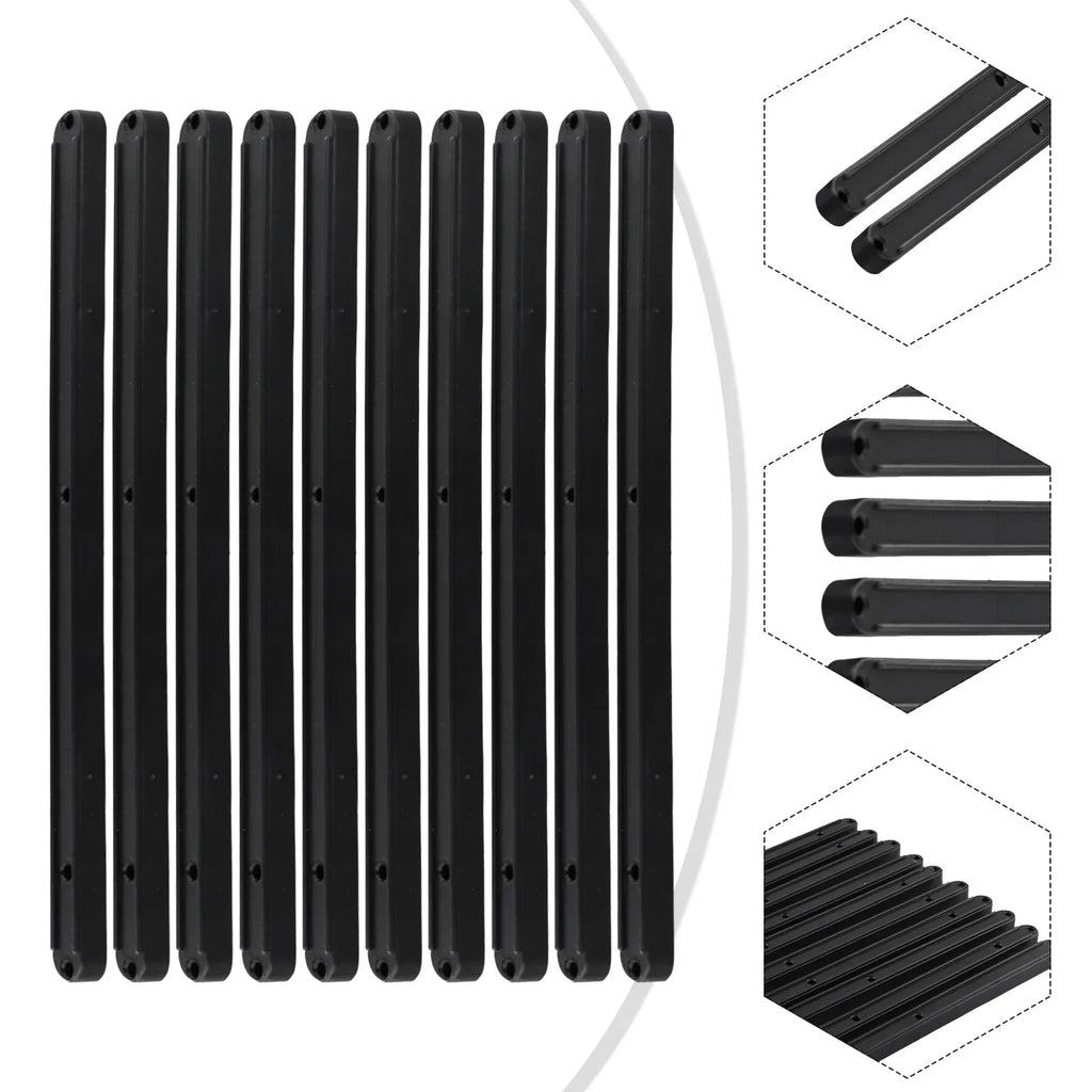 10Pcs Draw Rail Plastic Drawer Slides 180/235/298mm Draw Runners Replacement Drawer Runners Wardrobe Guide Rail Skidway