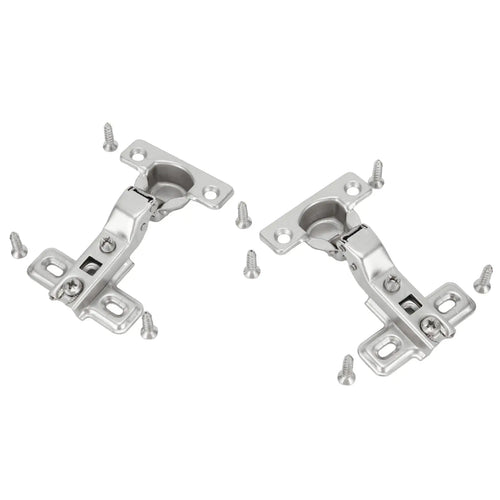 2Pcs 25mm Small Furniture Hinge Soft Close Hydraulic Damper Hinge For Kitchen Cabinet Cupboard Door Hinges Buffering Hardware