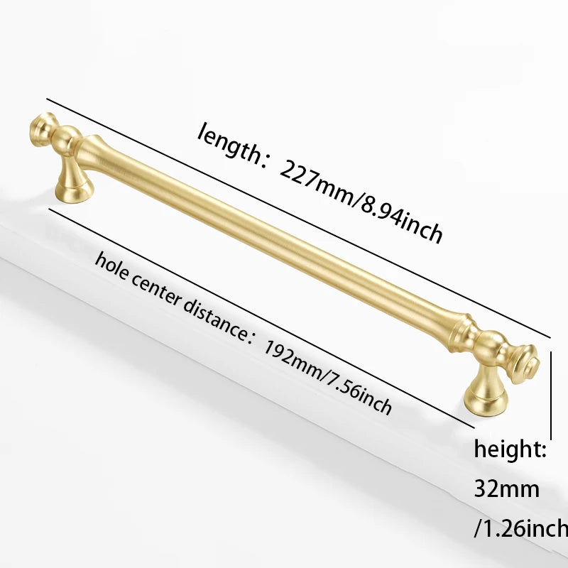 Furniture handles for kitchen cabinets, dressing table drawers, and wardrobes, durable and suitable for home decoration