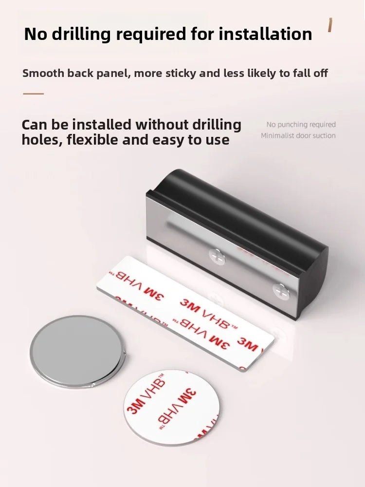 Magnetic Door Stopper -Avoiding Door Damage, Prevents Door Slamming Protects Walls For All Door Materials, Door Hardware