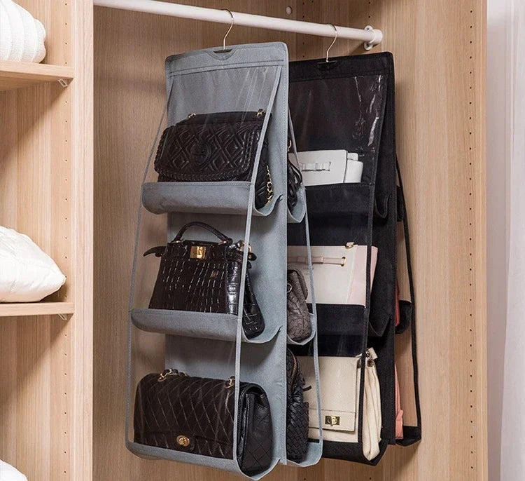 Handbag Hanging Organizer Hanging Purse Organizer for Closet Organizers Bag Storage Hanger Oxford Cloth Closet Bag Organizer