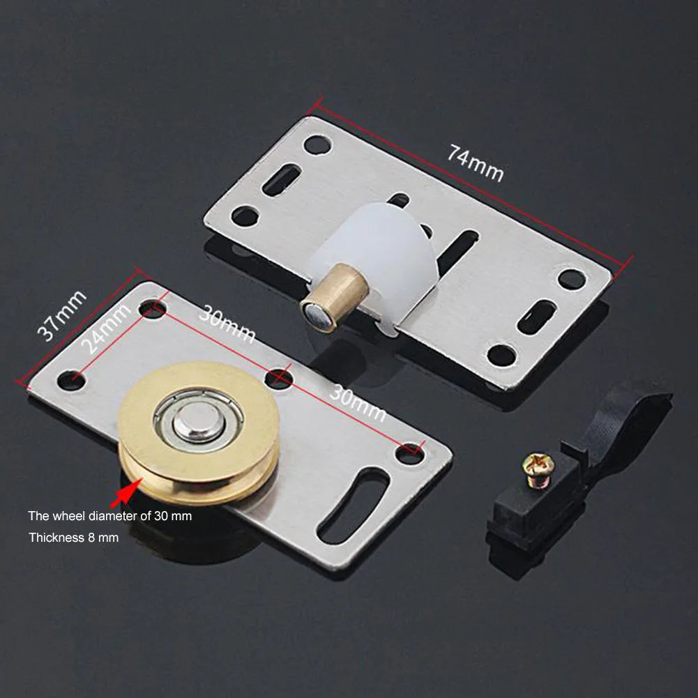 Wardrobe Sliding Door Pulley Wheel Runner Closet Wardrobe Moving Door Bottom Pulley Lower Wheel Roller Furniture Hardware