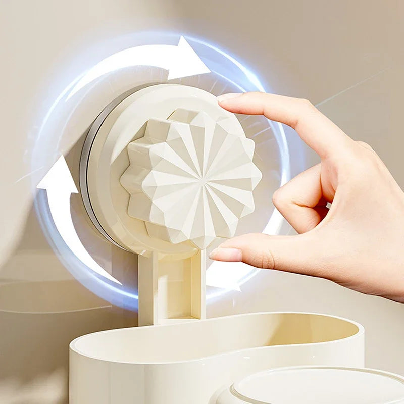 Bathroom Shelves Wall Mount Toothbrush Toothpaste Holder Suction Cup Storage Rack Toiletries Organizer Bathroom Accessories