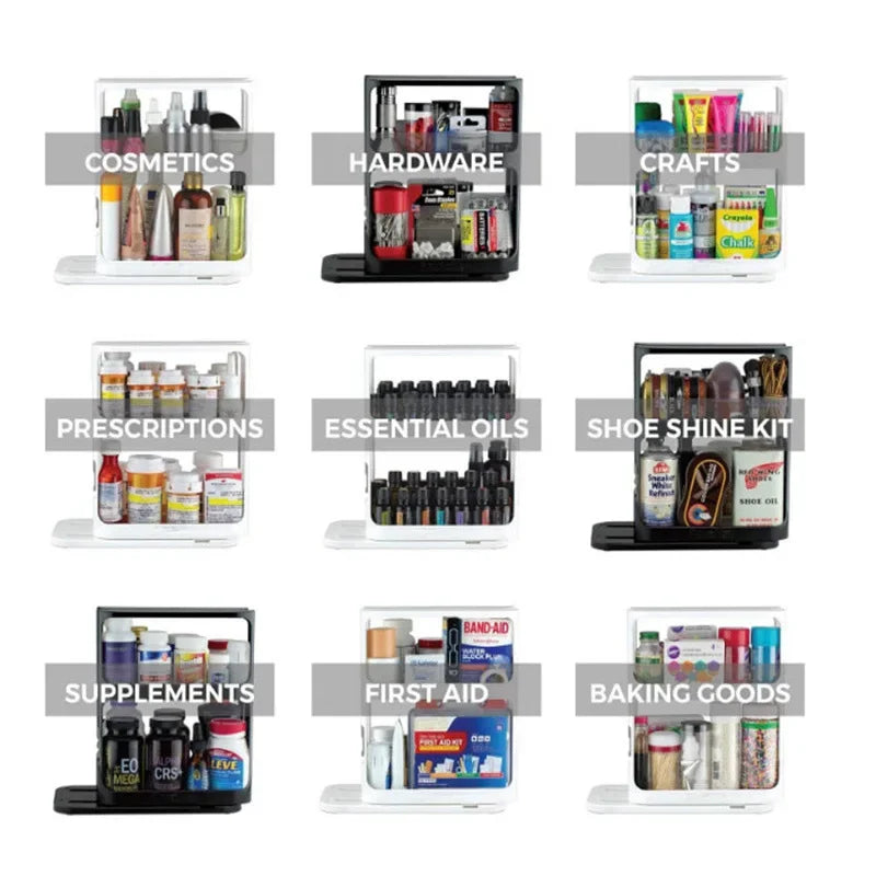 Multi-layer Storage Rotating Rack, Storage Rack Cabinet, Food Storage Rack, Pull-out Rotating Spice Rack, Spice Rack