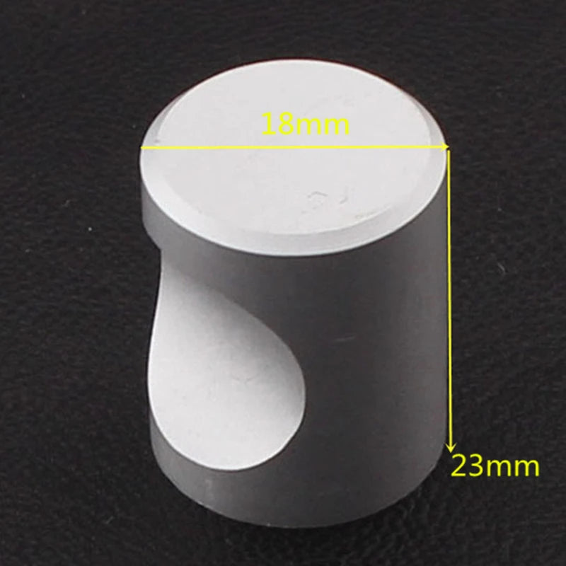 5/10/20Pcs Round Aluminum Alloy Door Knobs Cabinet Handles Cupboard Drawer Kitchen Bathroom Furniture Hardware Accessories
