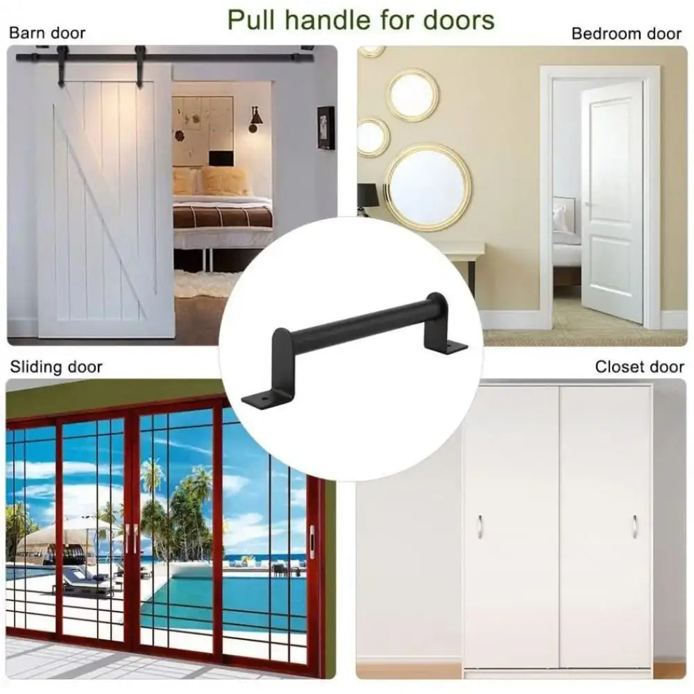 Long Base Barn Door Pull Knob Heavy Duty Modern Design Barn Door Hardware Easy Install Durable Door Pull Handle Closet Door