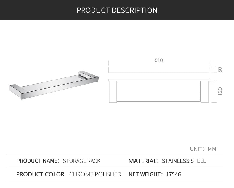 Stainless Steel Bathroom Accessories Wall Shelf Towel Bar Rack Rail Toilet Brush Roll Paper Holder Soap Dish Bathroom Hardware