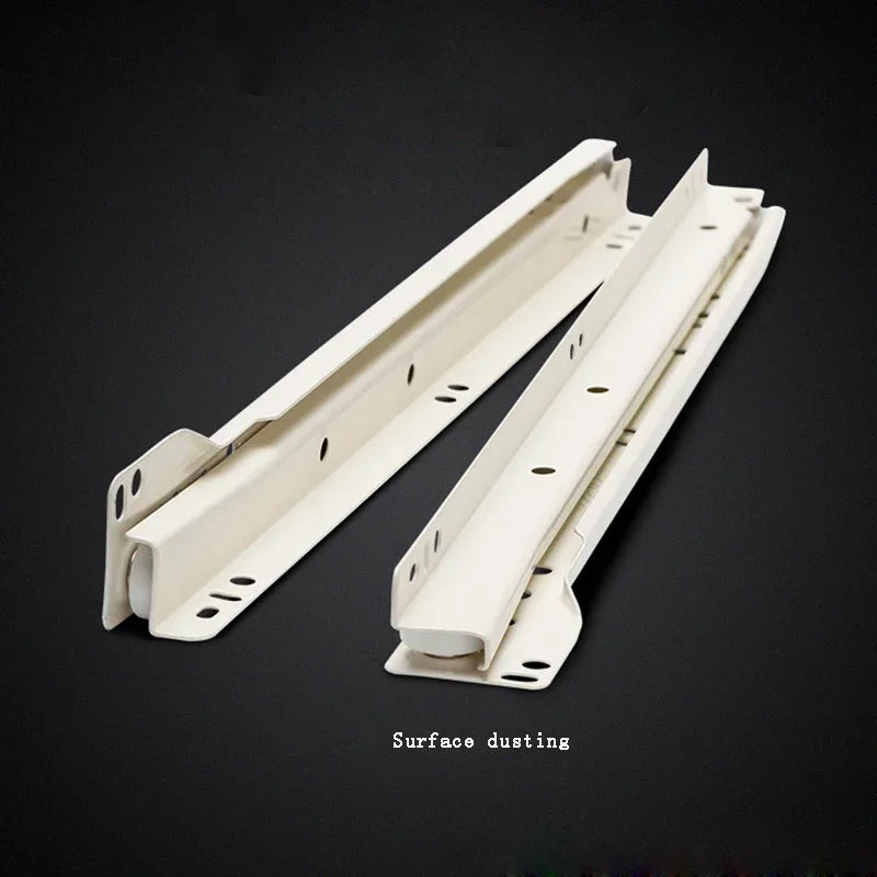 1set Drawer Track Slides Two Cabinet Rails Thickening Computer Table Chute Clothing Cabinets Keyboard Roller Pulley Furniture