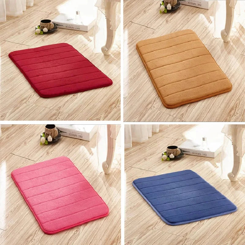 Water Absorption Rug Bathroom Mat Shaggy Memory Foam Bath Mat Set kitchen Door Floor Mat Carpet For Toilet Non Slip   bath mats