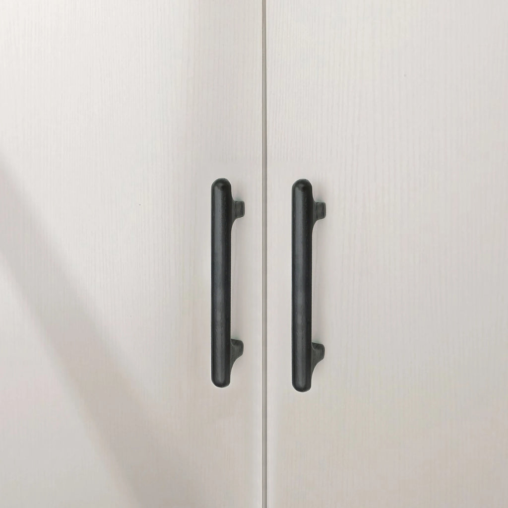 Solid Wood Cabinet Handles Modern Drawer Knobs Black Wardrobe Pulls Walnut Oak Cupboard Door Handle Furniture Hardware 320mm