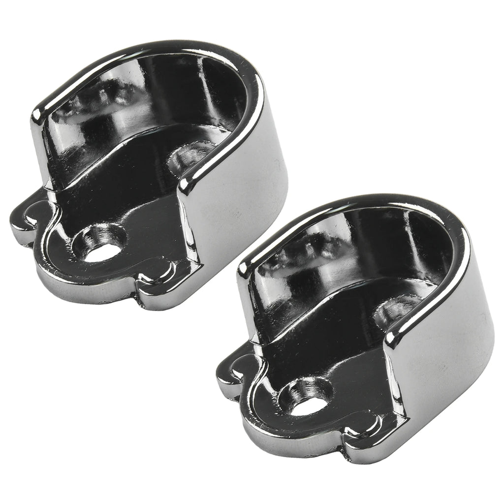 Wardrobe Rail Hanger Rod Socket Support Tube Round End Bracket Holder Heavy Duty U Shaped Rod Socket Home Hardware Accessories