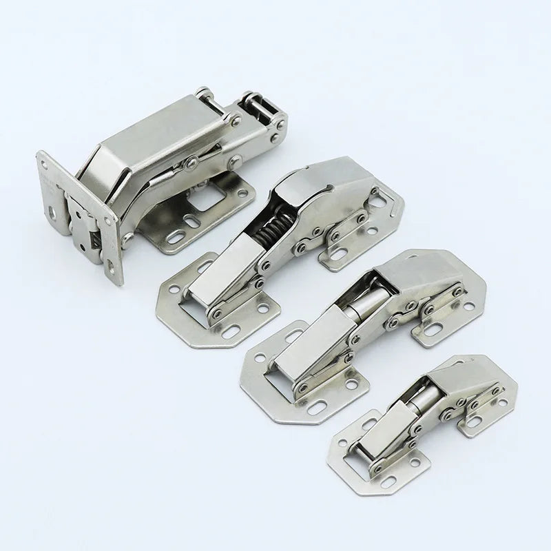 1-10PCS Cabinet Hinge 90 Degree 3/4in No-Drilling Hole Cupboard Door Hydraulic Hinges Soft Close With Screws Furniture Hardware