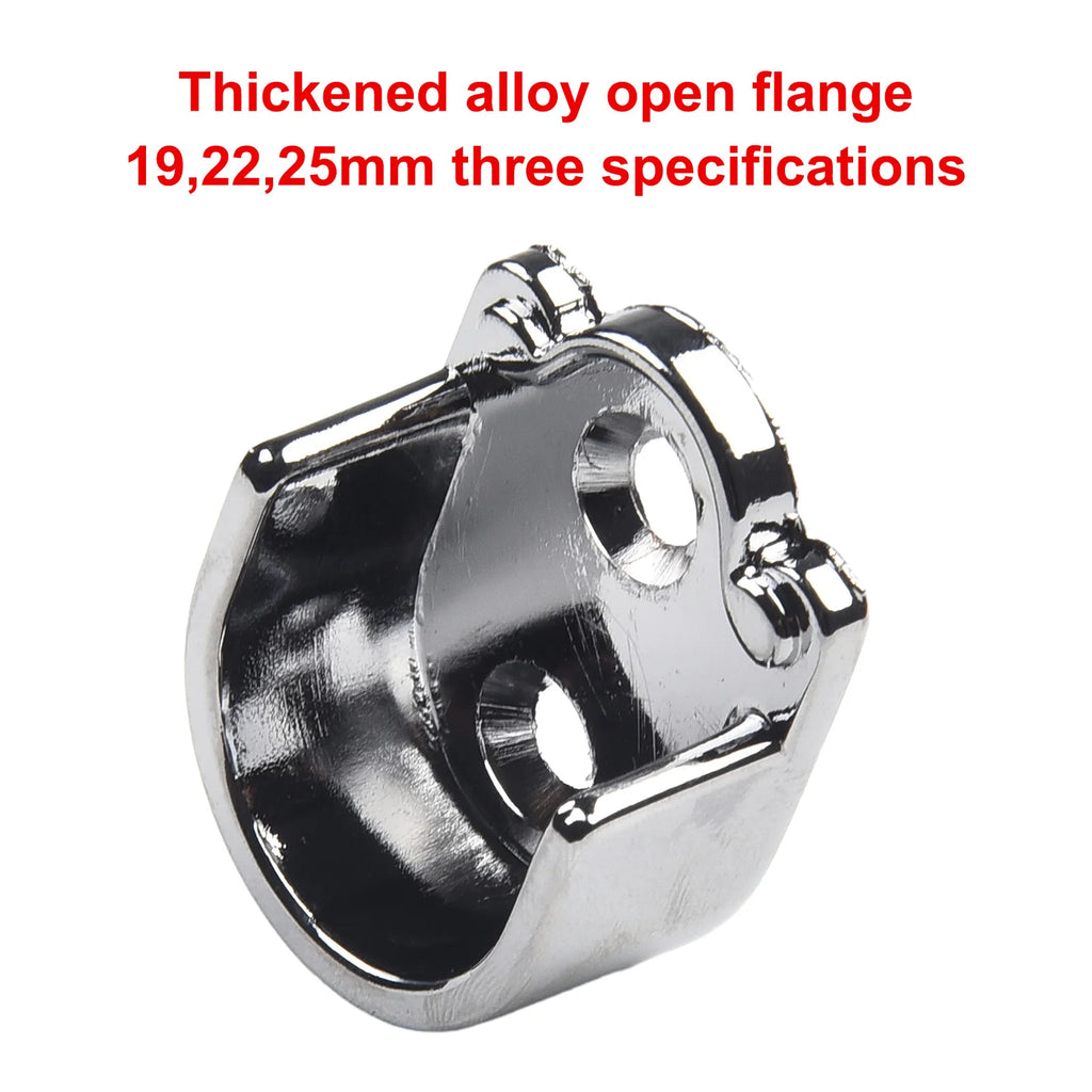 Wardrobe Rail Hanger Rod Socket Support Tube Round End Bracket Holder Heavy Duty U Shaped Rod Socket Home Hardware Accessories