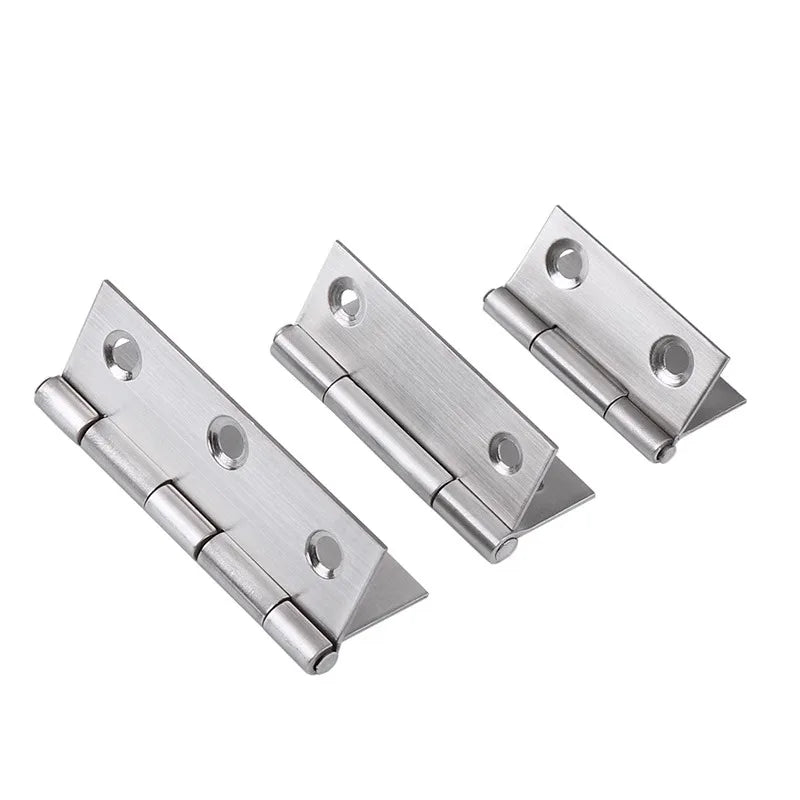 1-4 Inch Furniture Cabinet Door Hinges Stainless Steel Drawer Fitting Hinge Hardware Box Accessories 2in 3in 1.5in 2.5in 3.5in