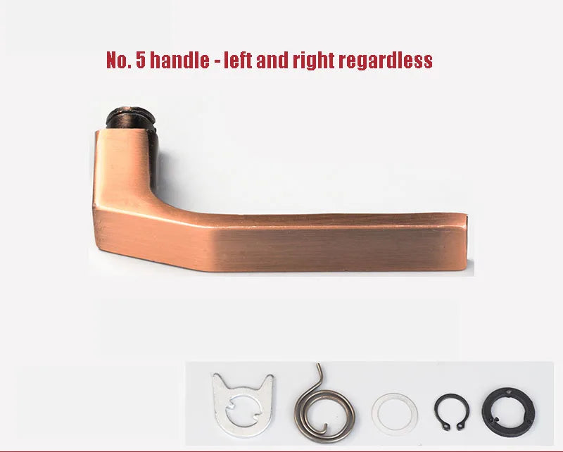 Solid Handle For Anti-theft Door Durable Non Rusting  Thickened Material Household Door Room Bedroom Universal Handle