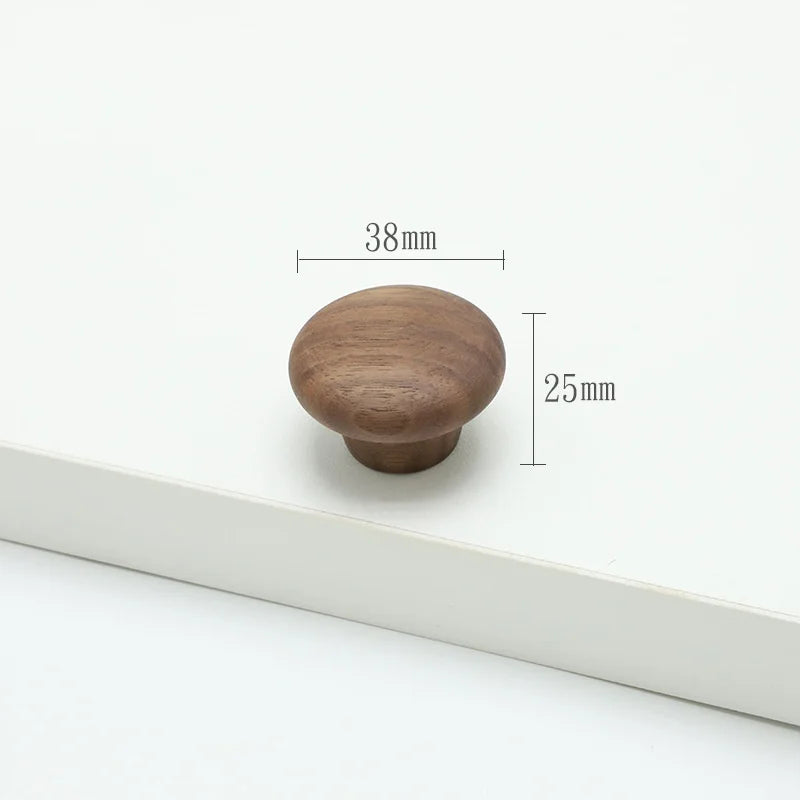Modern Nordic Solid Wood Cabinet Handles Eco-Friendly Child-Safe Drawer Pulls for Kids Room Furniture Wooden Cabinets Pull