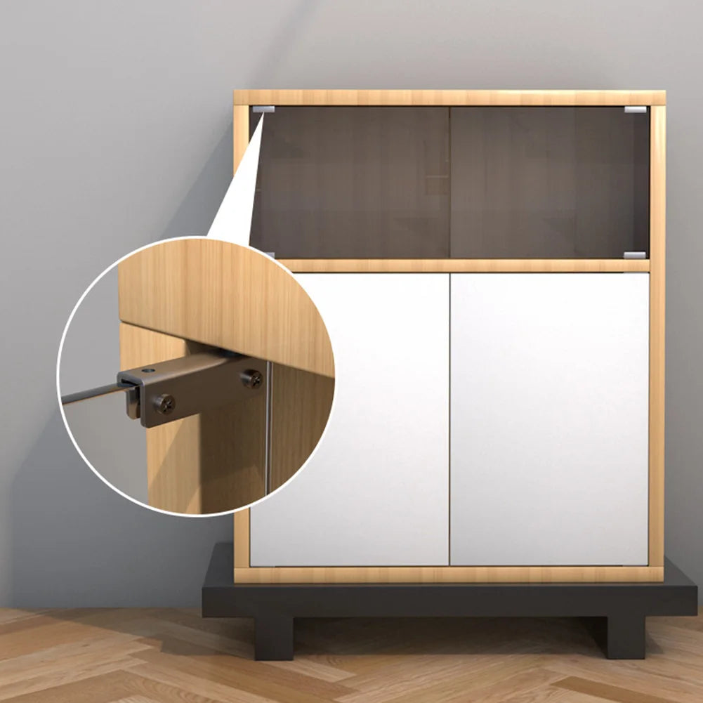 Innovative No Drill Stainless Steel Hinges Designed Specifically For A Range Of Glass Door Applications Including Cabinets