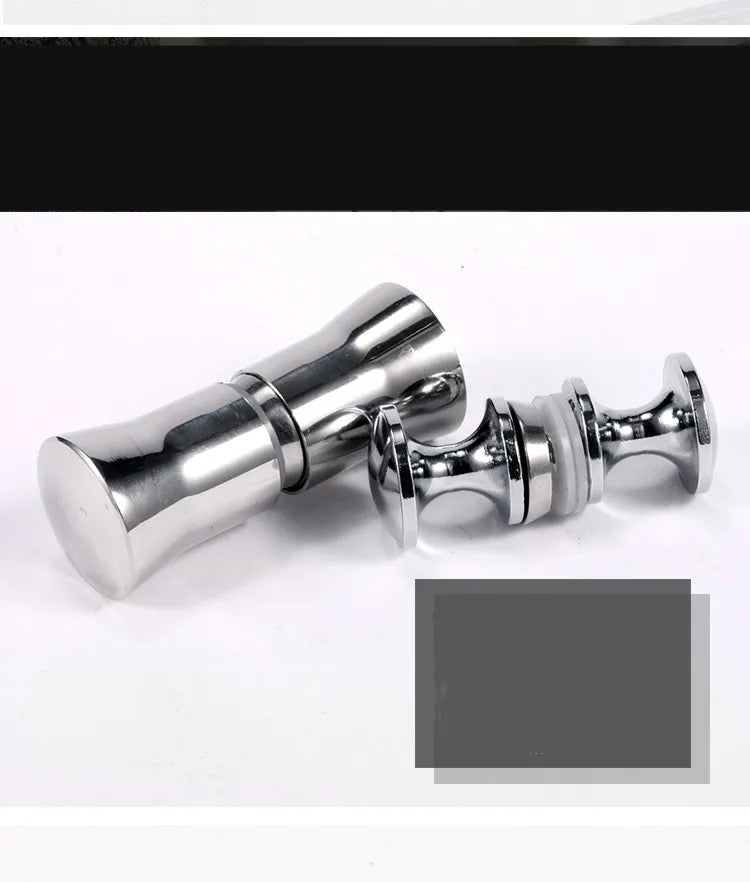 Bathroom Glass Door Handle Wooden Door Round Single-hole Small Handles Cabinet Drawer Knobs household Hardware Accessories