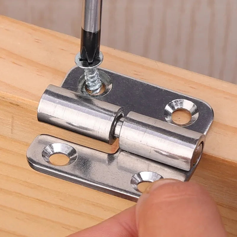 Stainless Steel Hinges Door Connector Universal Furniture Drawer Cabinet Fitting Hinge Detachable Furniture Hardware Accessories