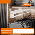 Retractable Closet Pull Out Rod Wardrobe Trousers Rack Clothes Hanger Top-mounted Damping  Slide Rail Valet Rod Pull-out Rack