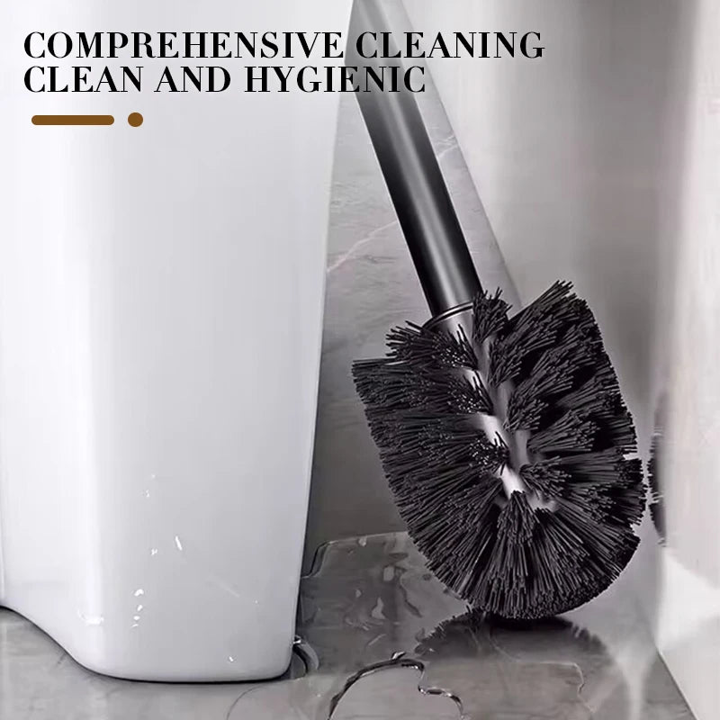 Bathroom Toilet Brush Holder Floor Standing Stainless Steel Toilet Brush WC Cleaning Vertical Bathroom Accessories