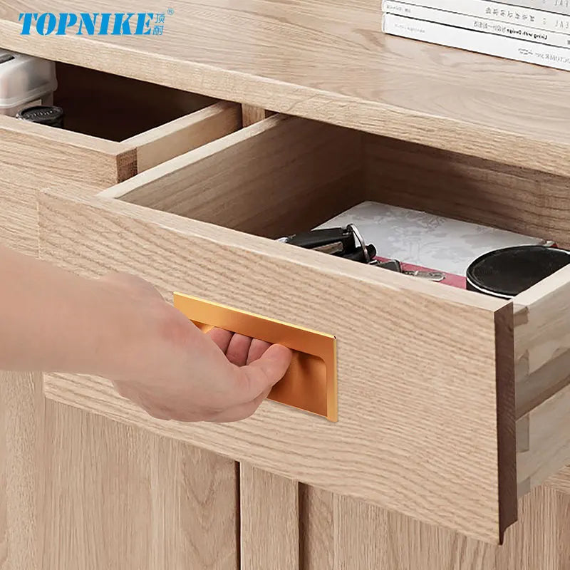 Modern Luxury Furniture  Recessed Cabinet Handles & Flush Drawer Pulls  Aluminum Alloy Slot Design